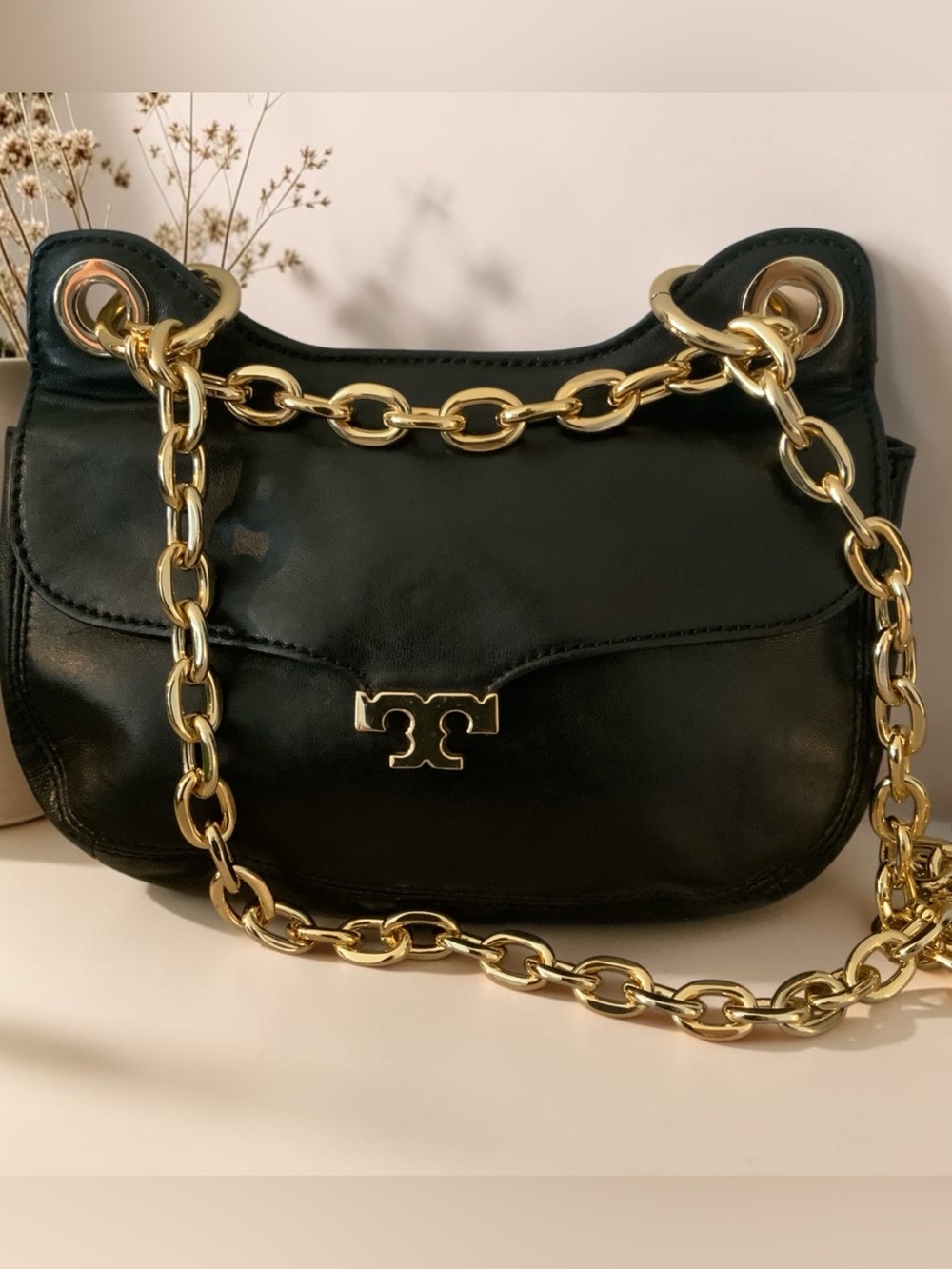 TORY BURCH MINI MEGAN CROSSBODY BAG BLACK EXC